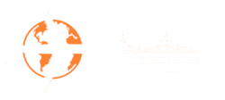 blue and orange travel agency logo